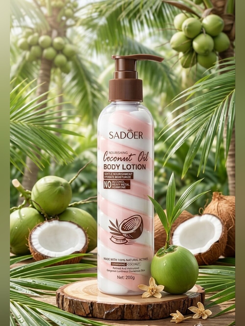 Intensive Moisturizing Coconut Oil Body Lotion Full Size 200g NWT